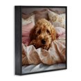 thumbnail image 3 of Stupell Industries Cottage Nap Time Cuddling Pup Black Framed Giclee Art, 12 x 12, by Jim Baldwin, 3 of 8