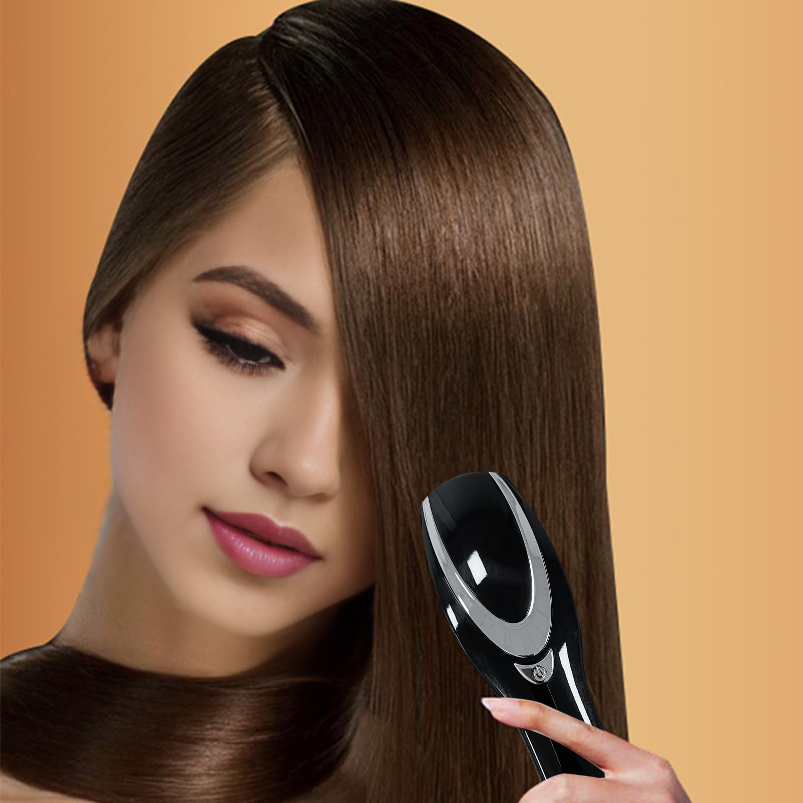 Happydeer Electric Hair Growth Comb Professional Scalp Massager Red Blue Light Therapy Hair Loss Treatment Portable Electric Massage Brush for Thinning Hair