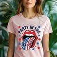 thumbnail image 5 of Party in the USA Shirt – Funny Patriotic Lips Graphic Tee, CarolinaBlue, Size S, 5 of 6