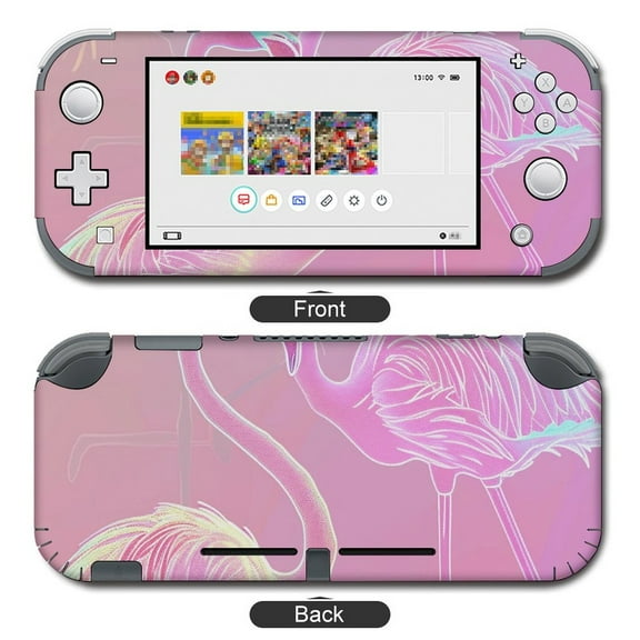 POBUDS Switch Skin | Sticker Wrap Vinyl Decal | Set Compatible with Nintendo Switch ( Switch Lite, Neon Flamingo)