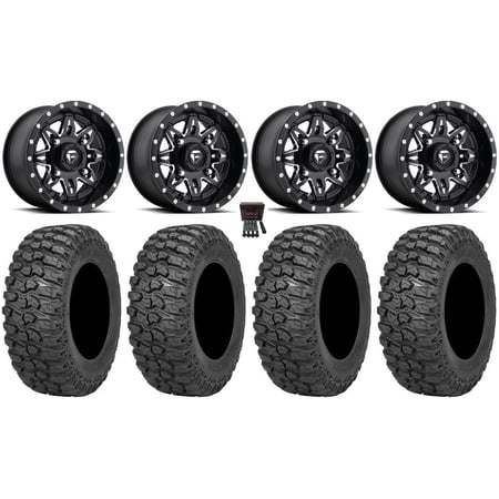 Fuel Lethal 15 Wheels Black 35 Trail Saw 2.0 Tires Polaris RZR XP 1000 / PRO XP / Ranger XP 900/1000