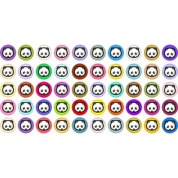StickerTalk Panda Camera Dots Webcam Covers, 1 sheet of 50 stickers, 0.375 inches x 0.375 inches each
