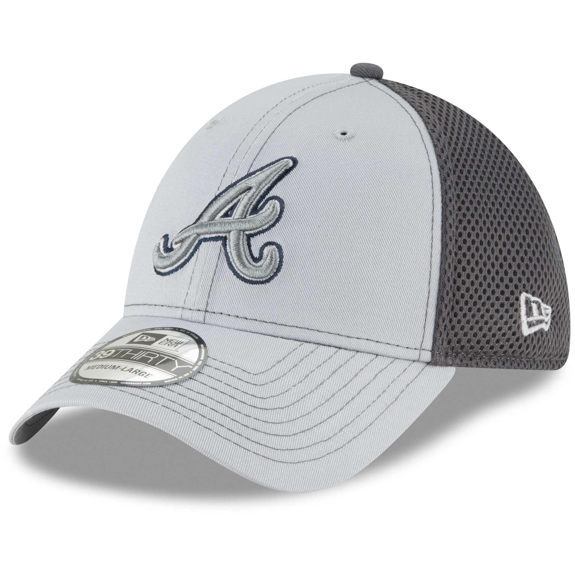 grey atlanta braves hat