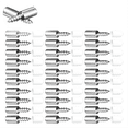 thumbnail image 1 of 100 Piezas de Tornillos Autorroscantes de Soporte Fijo en , Clavos de Mampara de Vidrio para Armario de Armario, con de Goma, 1 of 5