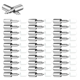 thumbnail image 1 of 100 Piezas de Tornillos Autorroscantes de Soporte Fijo en , Clavos de Mampara de Vidrio para Armario de Armario, con de Goma, 1 of 5