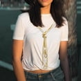 thumbnail image 6 of BOCAR Long Seed Beaded Multi Strand Necklace,10 Multiple Statement Long Bib Necklace with Tie Knot for Women Jewelry (N0102-Natura), 6 of 6