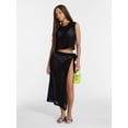 thumbnail image 2 of No Boundaries Crochet Knit Skirt with Side Tie, Women's, 2 of 6