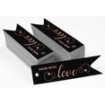 thumbnail image 2 of Inkdotpot Pack Of 100 Made With Love Text Favor Paper Tags Craft Real Rose Gold Foil Hang Tags, 2 of 6