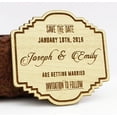 thumbnail image 2 of 20 Rustic Wedding Save The Date Cards Favors With Envelopes Personalized Wedding Magnets Wood, 2 of 6