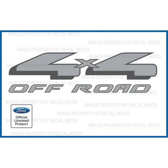 Decal Mods 4x4 Offroad Gray Decals Stickers for Ford F150 - FG (1997-2008)
