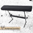 thumbnail image 2 of Funda protectora antipolvo para teclado de Piano electrónico de 61 teclas, bolsas protectoras digitales estirables impermeables con cordón elástico ajustable, color negro, 2 of 5