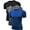 11# 3Pack:Black+Gray+Blue, variant on NELEUS Men's Tight Fitting Shirt Athletic Tops Base Layer Short Sleeves 3 Pack,Black,US Size S
