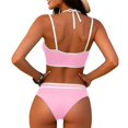 thumbnail image 5 of Dresfit Women's Flattering One Piece Swimsuit - Padded Cups, Smooth Silhouette Pink M, 5 of 7