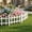 B, variant on YuanGuangQ Plastic Garden Fence for Lawn Edging, White Picket Fence Border for Flowerbeds and Plants, Decorative Yard Fencing for Vegetable Patch Path or Outdoor Landscaping