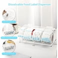 thumbnail image 3 of Adjustable Label Dispenser 4 Disks Sticker Roll Holder Acrylic Sticker Dispenser 9" x 3.5" x 3.5" Dissolvable Food Label Sticker Holder Organizer Label Stand for Date Sticker Label Desktop（No Label）, 3 of 8