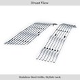 thumbnail image 2 of 2007-2008 Lincoln Mkz Stainless Steel Silver Hairline Finish Finish 8X6 Horizontal Billet Stainless Steel Billet Grille, 2 of 2