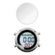 thumbnail image 5 of Reloj despertador digital, reloj despertador de viaje, reloj despertador digital resistente al agua con Blanco plateado, 5 of 9