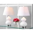 thumbnail image 2 of Safavieh Eva Double Gourde en Verre Blanc (Lot de 2), 2 of 5