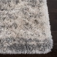 thumbnail image 3 of SAFAVIEH Iceland Issie Abstract Shag Runner Rug, Ivory/Grey, 2' x 8', 3 of 8