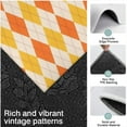 thumbnail image 3 of Orange Yellow Checkerboard Checkered Pattern Kitchen Rugs Sets Of 3,Kitchen Runner Rugs Non Skid Washable,Decorative Kitchen Floor Mats for Kitchen,Sink,Laundry,17"x30"+ 17"x47" + 17"x59", 3 of 6