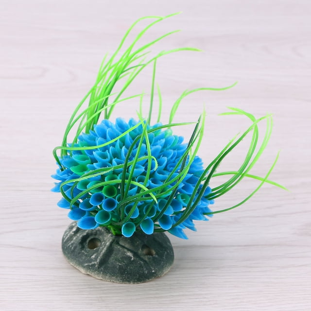unbranded Accesorios Para Pecera Plásticas En Azul Para Decorar Acuarios