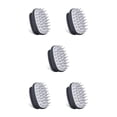 thumbnail image 2 of Kearding Depurador de cuero cabelludo Cepillo de cuero cabelludo de silicona simple Depuradores de cabello Cepillos de limpieza corporal Negro 5Conjunto, 2 of 6