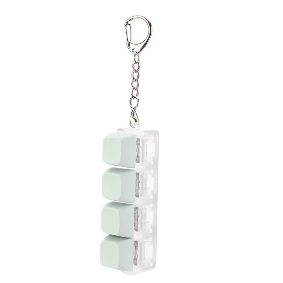 Yibooy Keyboard Key Toy Button Keycap Fidget Keychain Decompression Toys(Light Green)