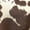 Brown on Cream, variant on Cow Print Vinyl, Smooth Textured Animal Hide Pattern Faux Leather, Embossed Upholstery Craft and DIY Pleather - One Foot 12"x54" (Black on White)