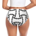 thumbnail image 3 of Womens Underwear - Bike chains Pattern Antique No Show Seamless Underwear for Women, Stretch Women's Panties, Hipster Soft Comfort Ladies Panties Bikini Underwear Briefs, 3 of 6