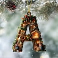 thumbnail image 6 of yulier Personalized 26 Initial Letter Christmas Ornaments, Nativity Scene Acrylic Hanging Pendant for Christmas Tree/Stockings, Religious Christmas Decorations, Xmas Gifts for Family, 6 of 7