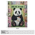 thumbnail image 4 of COMIO  Cartoon Panda Blanket Cute Panda Gifts for Girls Boys Kids, Panda Lovers Christmas Birthday Gifts, Green Panda Decor for Bed Sofa Couch Room, Soft Cozy Plush Throw Blankets, 4 of 6