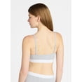thumbnail image 2 of No Boundaries Women's Cotton Jersey Triangle Bralette w/Buttons Sizes XS-XXXL, 2 of 5