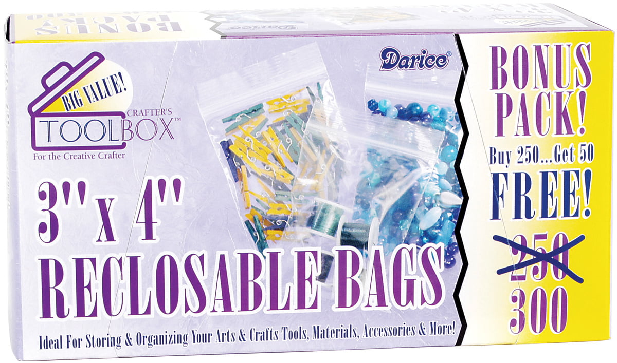 3”x4” 4ct Organizer Bags 