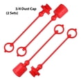 thumbnail image 3 of -A 3/4 Hydraulic Quick Coupler Male Dust Cap and Female Plug Cover, Fits Hydraulic Quick Disconnects Coupler, 3 of 6
