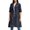 Dark blue, variant on Trench Coat Women, Comdrip Women's Long Coat Outdoor Lightweight Windproof Jacket Long Rain Jacket Women Coffee 3XL