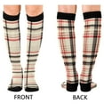 thumbnail image 4 of FORMRS Womens Knee High Socks Casual Long Thick Travel Daily Wear, 1 Pair, Black Tartan, 4 of 6