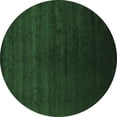 thumbnail image 1 of Ahgly Company Indoor Round Abstract Emerald Green Contemporary Area Rugs, 7' Round, 1 of 4