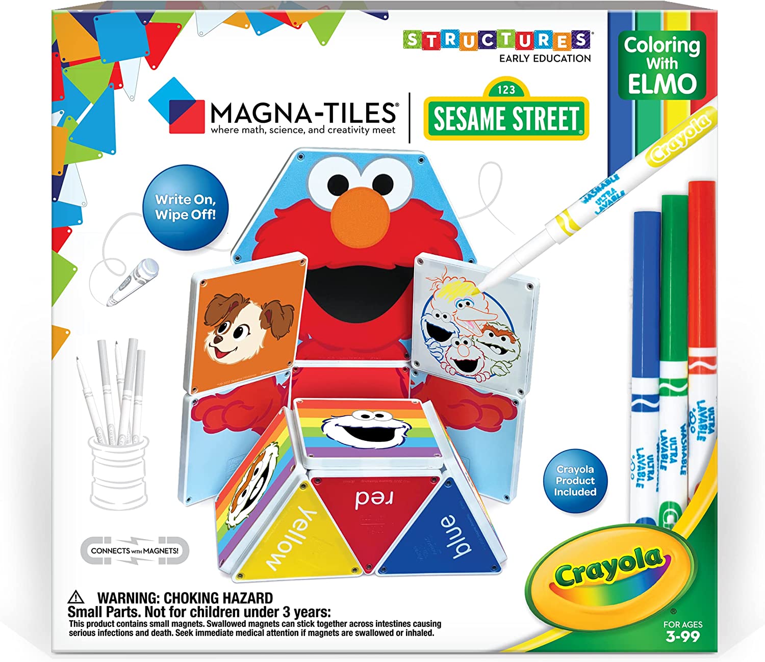 Sesame Street Coloring with Elmo Doodle Tile Set, The Original