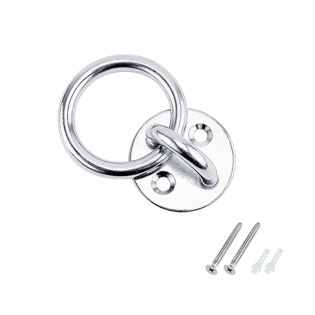 Kit de colgante de hamaca Silla colgante Hardware 304 Acero inoxidable Rotación de 360 grados 500 LB Capacidad Perchas de giro al aire libre / interior Kearding TO001107-00