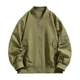 thumbnail image 1 of Work Jacket Coat for Mens Full-Zip Open Front Sweatshirt Losse Fitted Long Sleeve Blouses Athletic Stretch Pullover Sweater Blouses with Pockets Workout Running Gym Clothes, 1 of 6