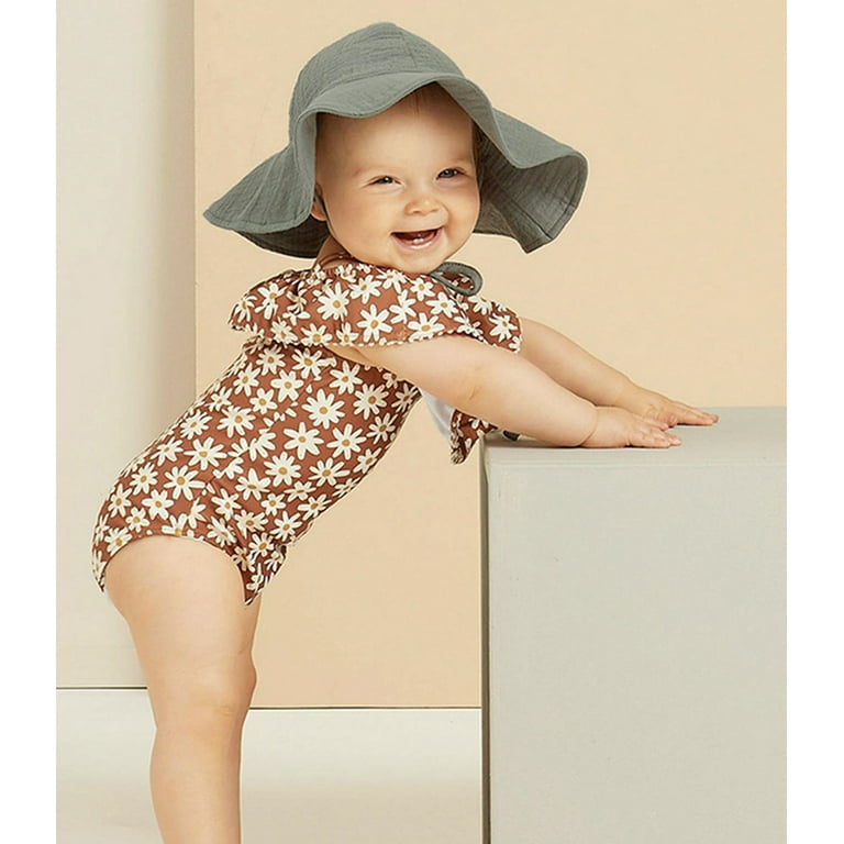 CQDY Baby Toddler Girls One Piece Swimsuits Adjustable Straps