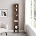 thumbnail image 2 of 8-layer adjustable shelf ultra-thin bookshelf with a wavy border design  which is more aesthetically pleasing  is suitable for high and narrow  display and multi-functional bookshelves in, 2 of 13
