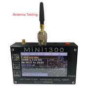 All-New Mini1300 Antenna Analyzer 0.1MHz–1300MHz Vector Network Analyzer with SMA Calibration Kits, Portable Aluminum Shell, HF/VHF/UHF All Bands Coverage