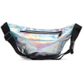 thumbnail image 5 of C.T.Soarsky Belt Bags Women Waist Bag Holographic Fanny Pack for Rave Festival Party-Silver, 5 of 7