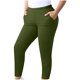 thumbnail image 4 of TaTaai Women's Plus Size Casual Yoga Pants with Pockets High Waist Elastic Stretchy Solid Color Sports Leggings Comfy Lounge Trousers Daily Workout Home Bottoms Gift, 4 of 7