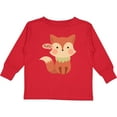 thumbnail image 3 of Inktastic Cute Fox Hello Boys or Girls Long Sleeve Toddler T-Shirt, 3 of 5