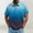 A_ Blue, variant on Men's Color Block Short Sleeve Button-Down Golf Shirt, Casual and Stylish for Everyday Wear Blue XXXXL