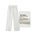 thumbnail image 6 of DOKOTOO Women's Wide Leg Jeans Trendy High Waist Center-Seam Straight Leg Raw Hem Baggy Loose Boyfriend Stretchy Denim Pants, 6 of 8