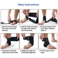 thumbnail image 5 of beister Adjustable Compression Ankle Brace (1-Pair) - Medical Grade Support for Sprains, Plantar Fasciitis & Achilles Tendonitis - Breathable Elastic Sleeve for Sports/Recovery - Men & Women, 5 of 7