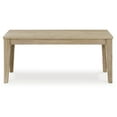 thumbnail image 3 of Signature Design by Ashley Gleanville Casual 42" Dining Bench, Light Brown, 3 of 5
